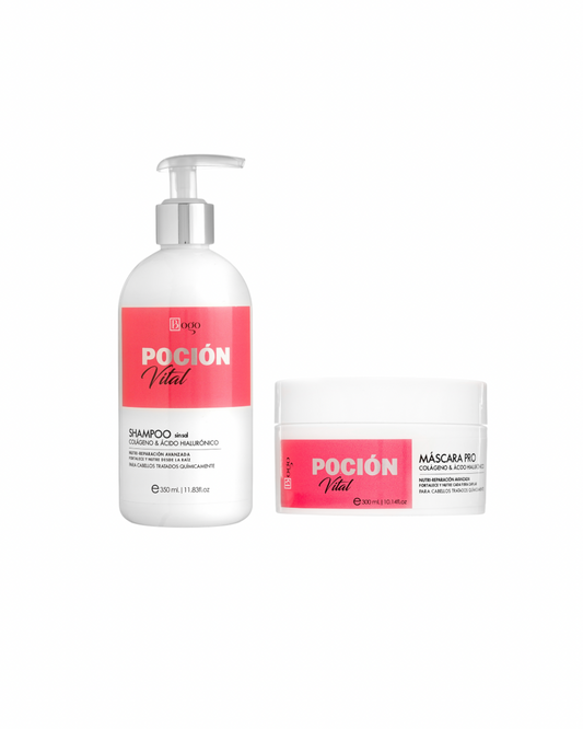 Kit Reparacion y Nutricion Capilar Shampoo + Mascarilla Pro Poción Vital Bogo